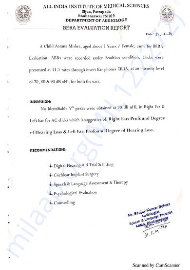 bera test report