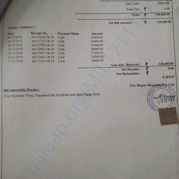 Medical Bill