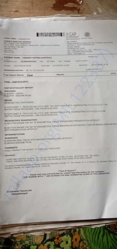 medical report