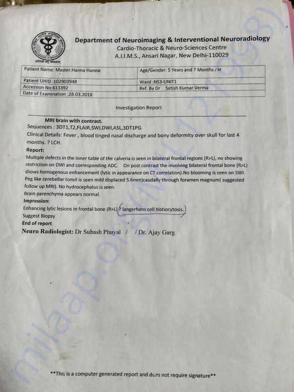 Doctor report