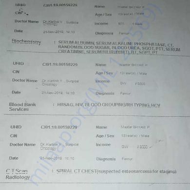 Medical Report