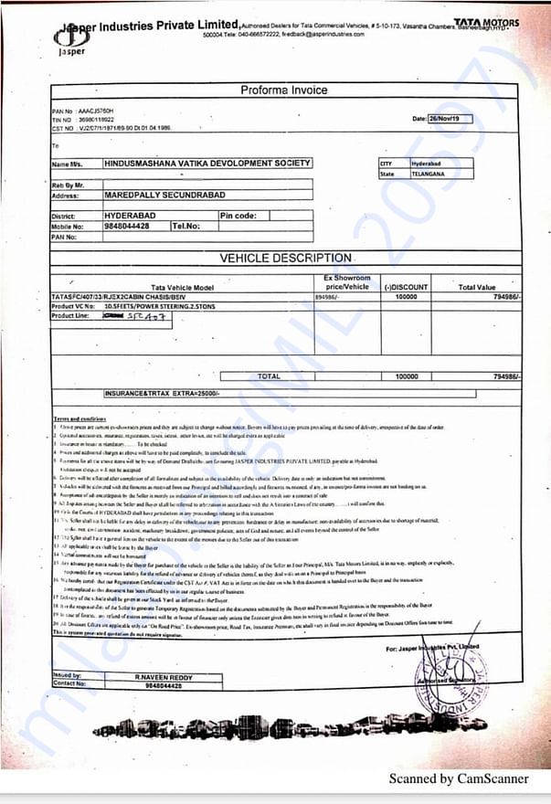 Proforma Invoice