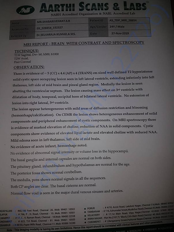 Scan report