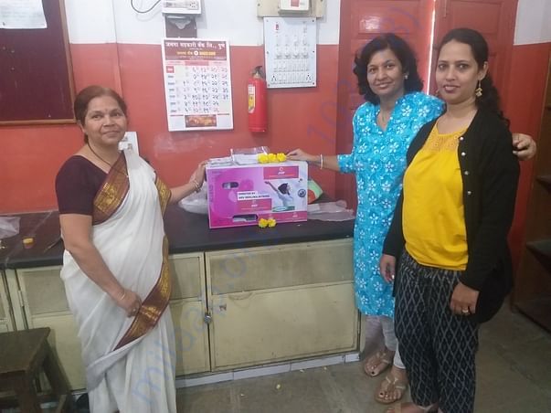 Vending machine installed at Bharat Highschool, Pune
