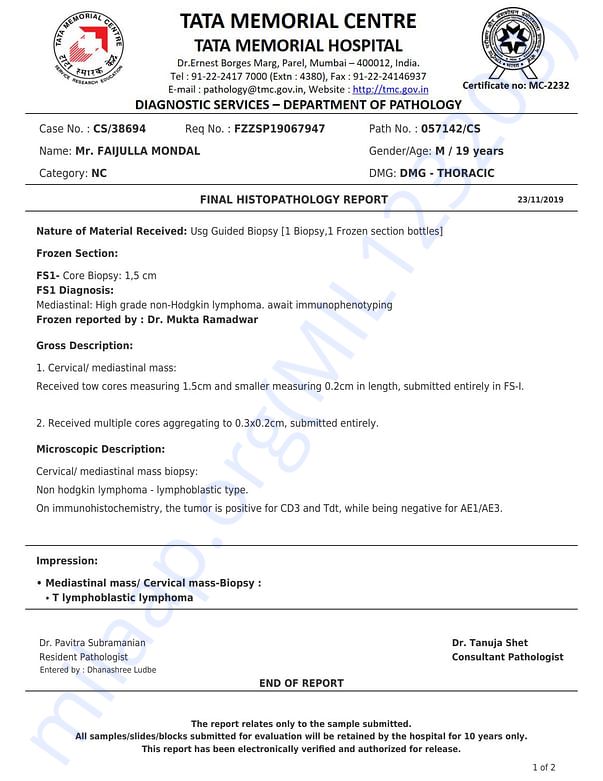 Medical Report