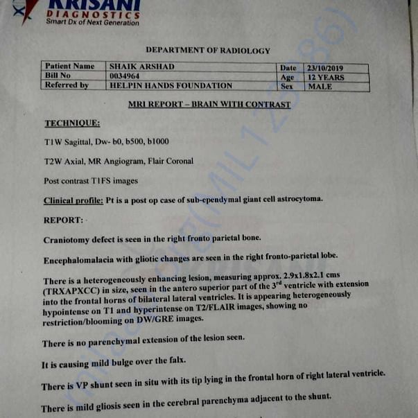 Medical Report