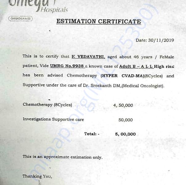 Estimation Letter