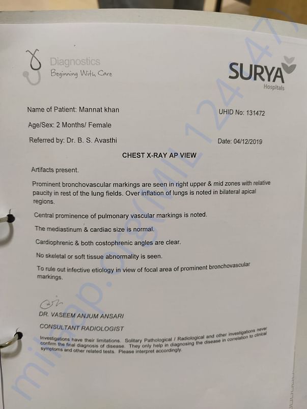 Hospital prescription