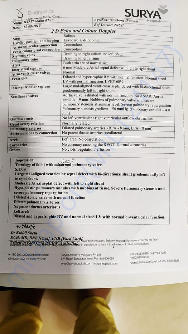 Hospital prescription