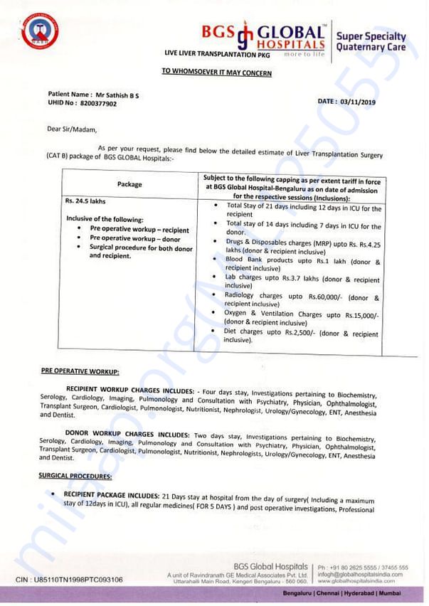 Estimation Letter