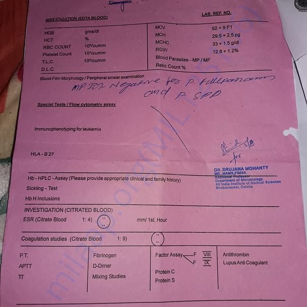 Medical Report