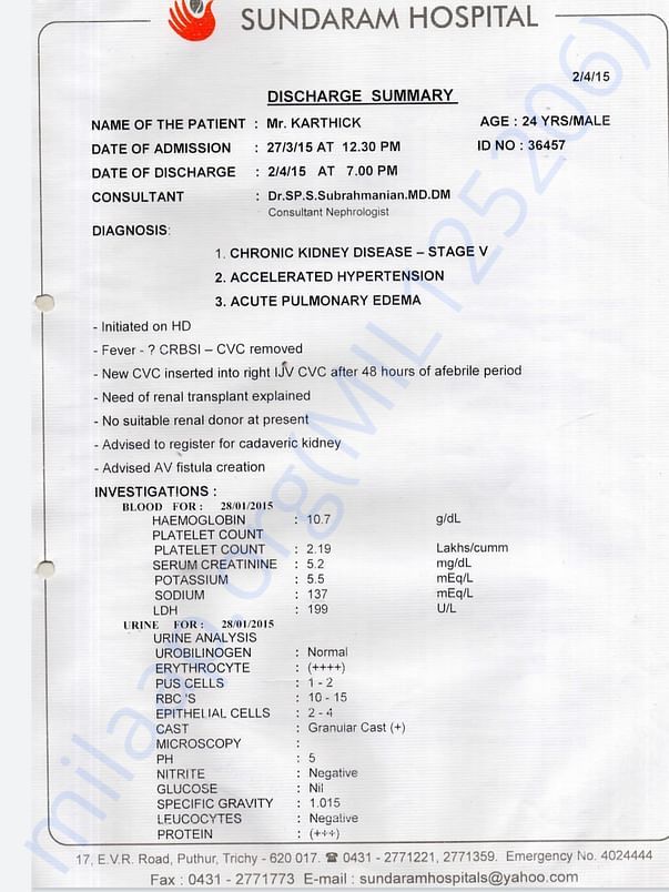Medical report