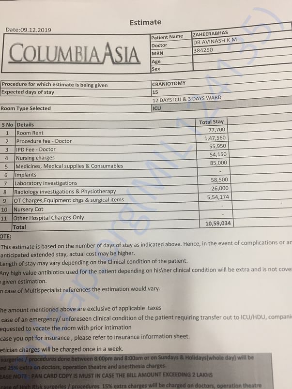 Estimate