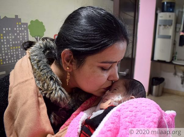 Baby of Reenu Soni Ventricular septal defect
