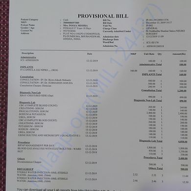 Medical Bill
