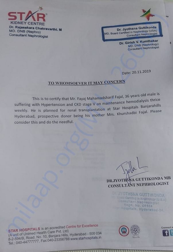 Doctor certificate
