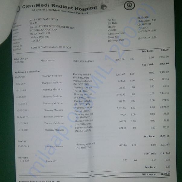 Medical Bill