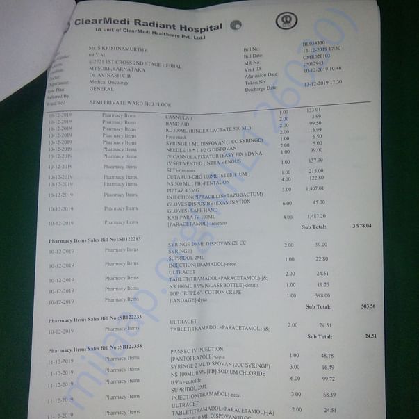 Medical Bill
