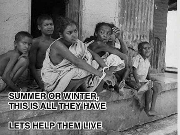 Help these street poor's to provide food, shelter and education