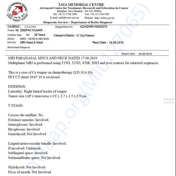 Medical Report