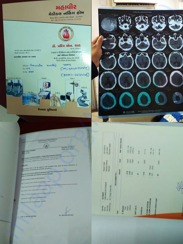 Here attached city scan report of patient.