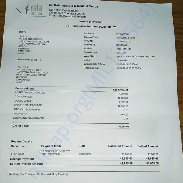 Medical Bill