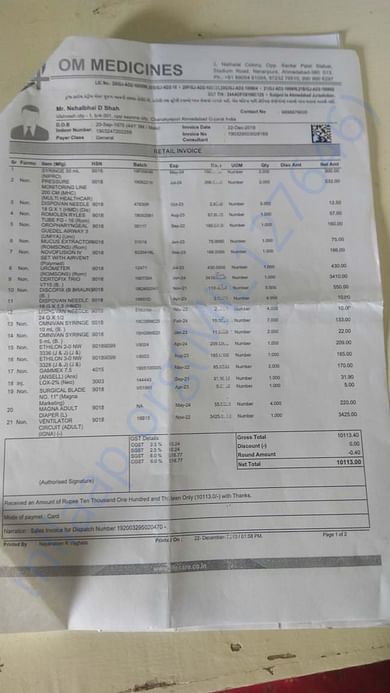 Doing adjustment of paying medicine