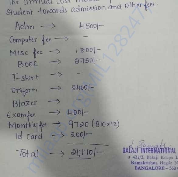 Estimation Letter