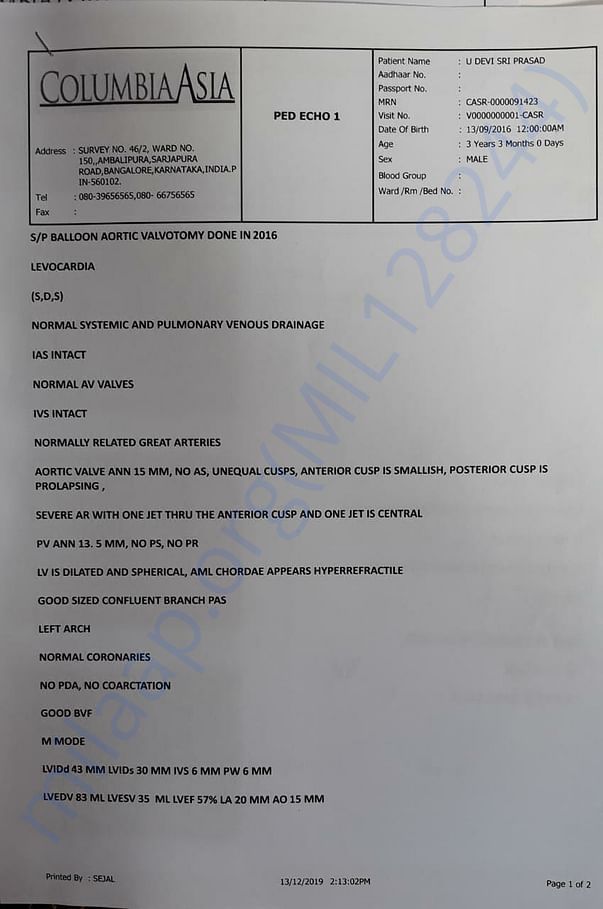Medical bill