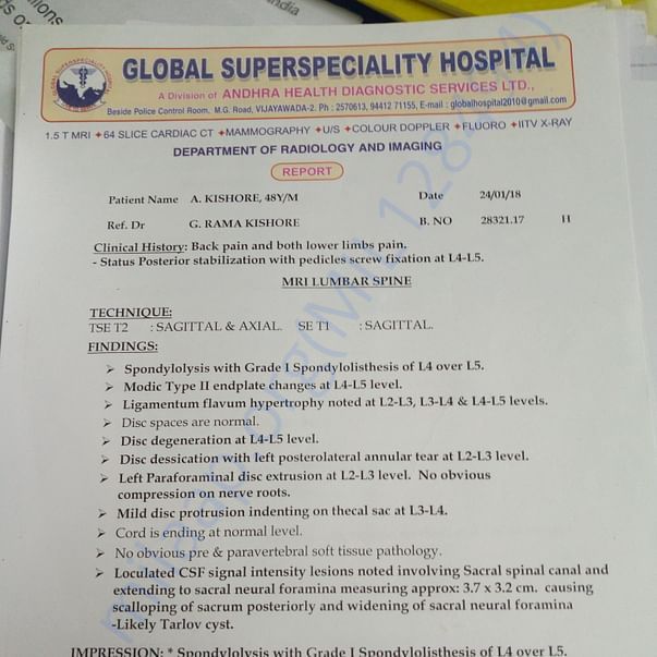 Medical Report