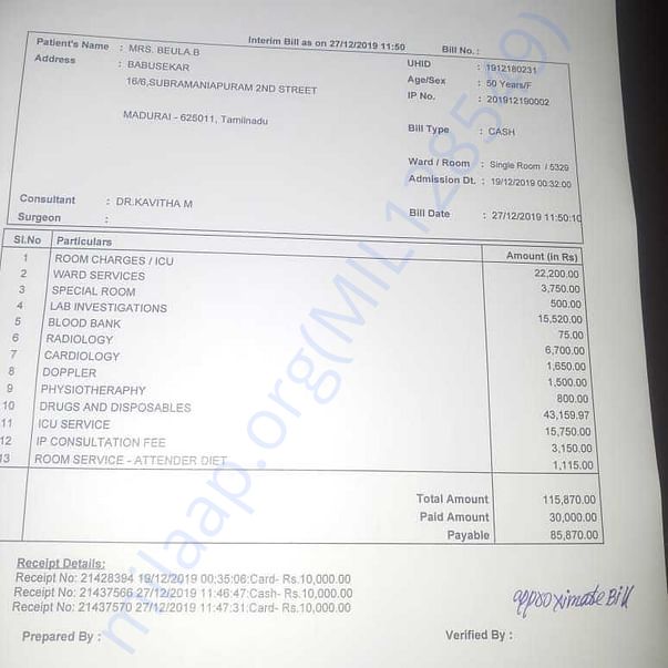 Medical Bill