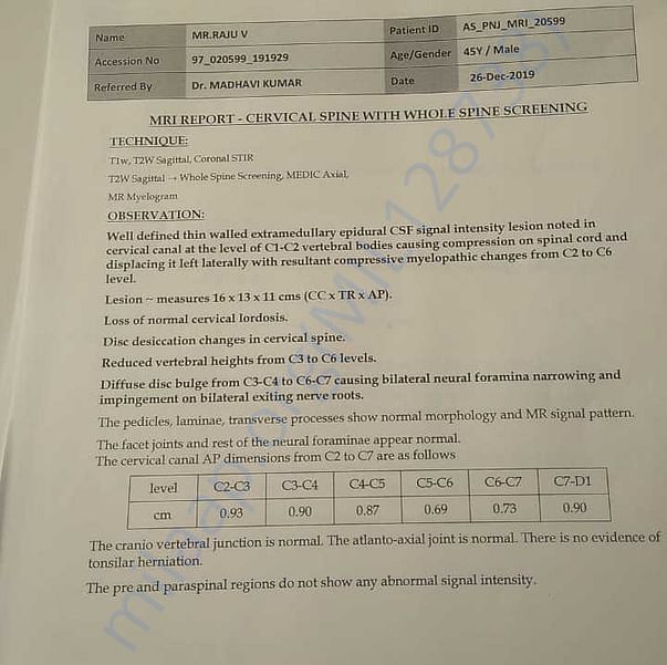 Medical Report