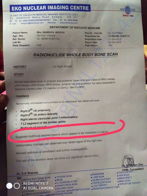 Medical report 27/12/2019