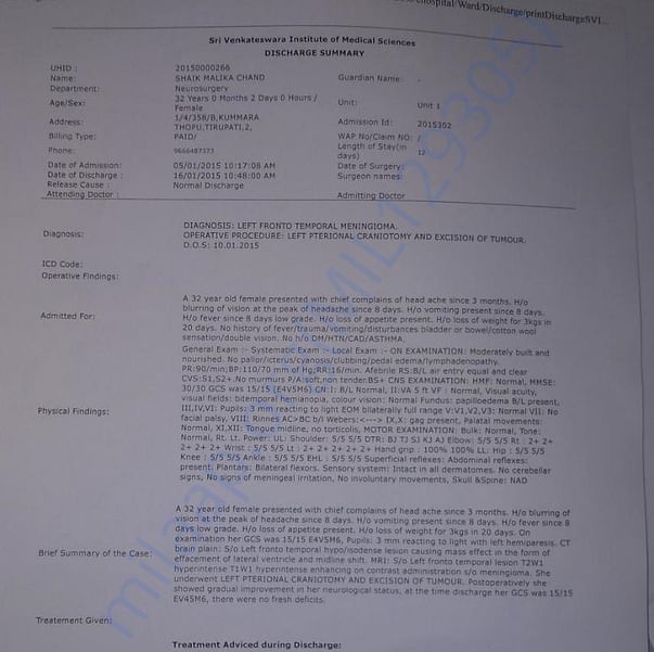 Medical Report