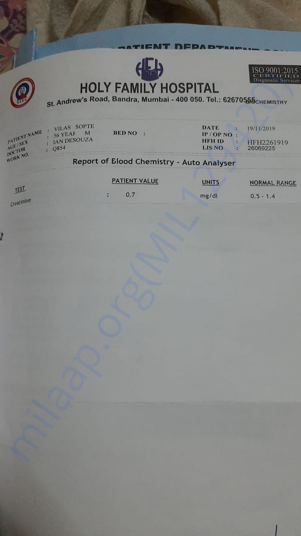 Hospital reports for throat cancer