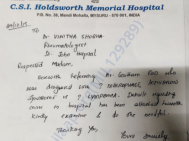 22 years old Goutham Rao G needs your help fight Lymphoma