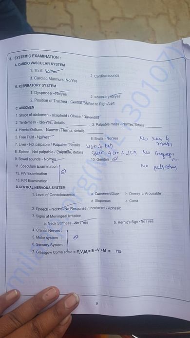 Poojitha System Examination Report