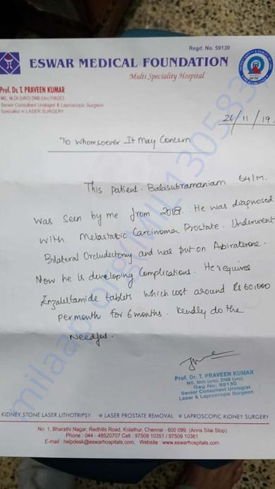 Doctors report 26 Nov 2019
