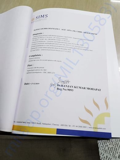 Doctors report 27 Dec 2019