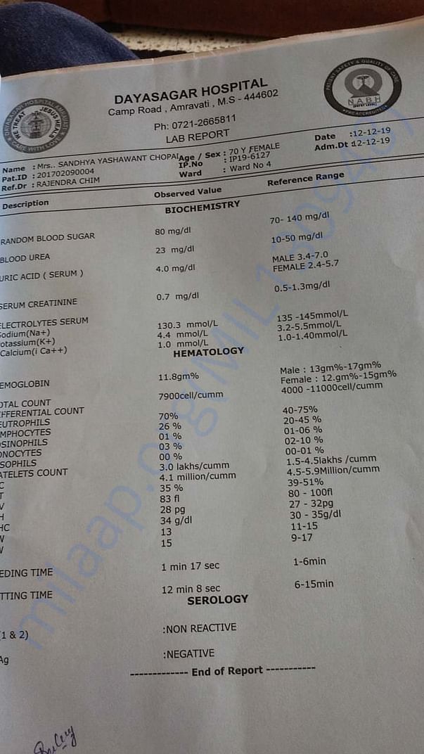 Medical Report