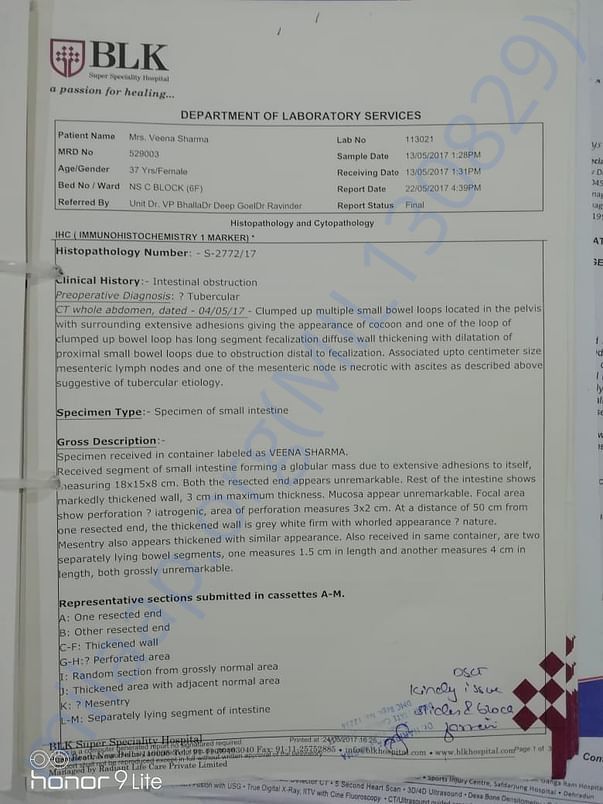 Biopsy Small Intestine June13,2017 Pg1