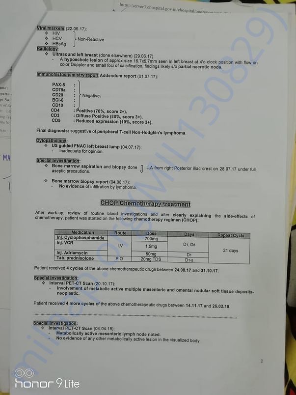 June 21, 2019 CHOP- 3rd Line Chemo Pg2