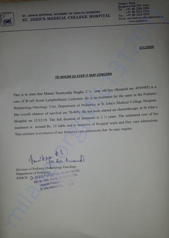 Estimation letter