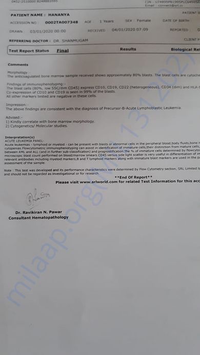 Leukemia Biopsy Report-1