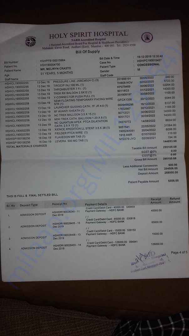 Hospital Bill