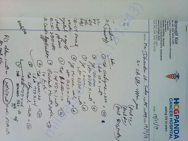 Hospital bill