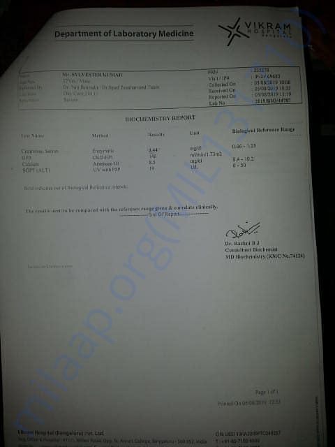 biochemistry report