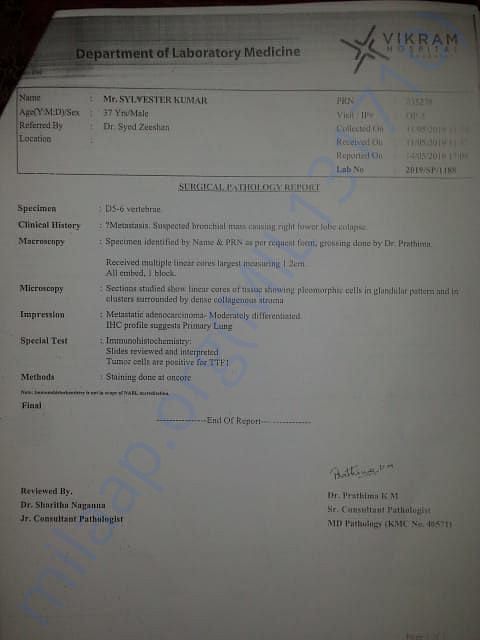 surgical pathology report