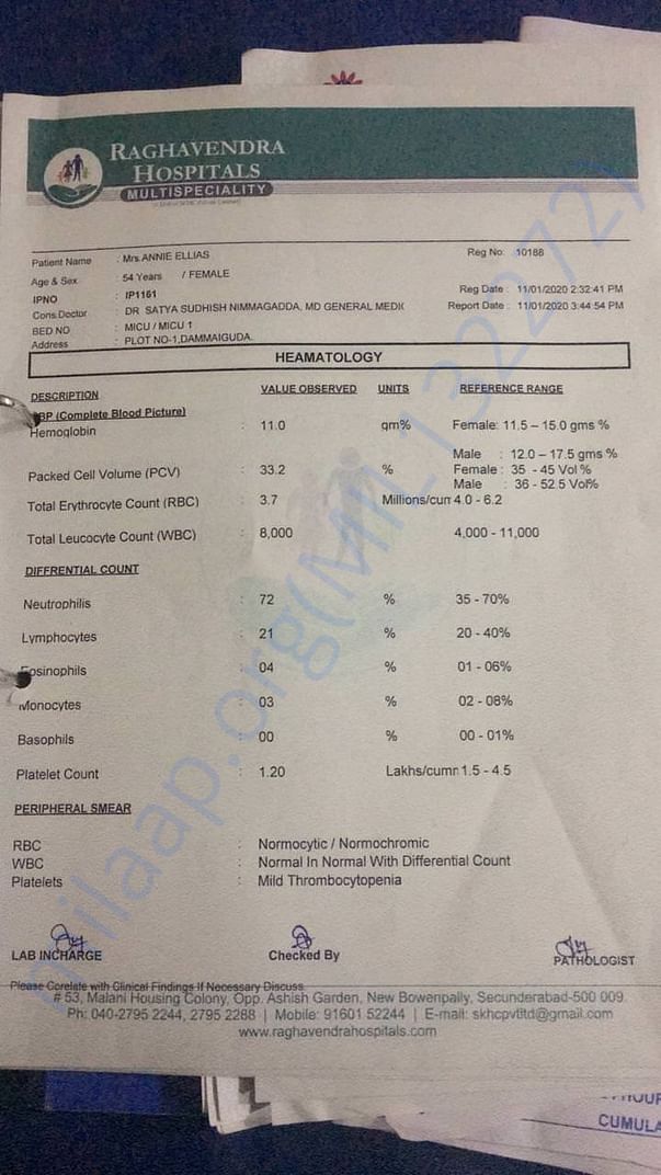 Hospital report