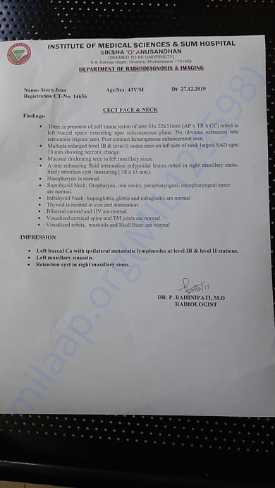 CT SCAN REPORT